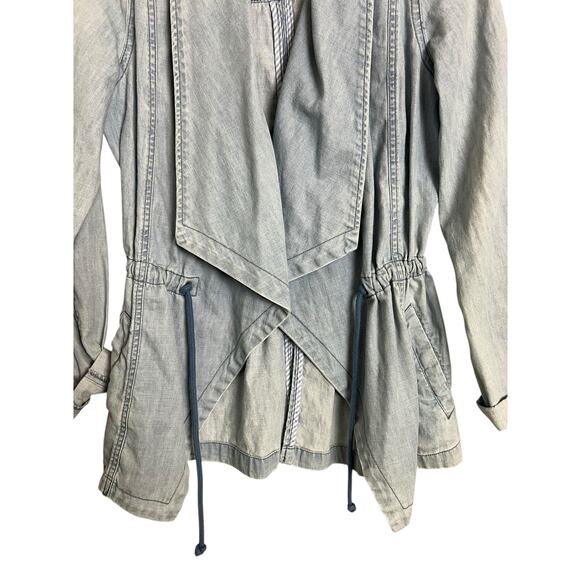 Max Jeans Jean Jacket Denim Blue Cotton Casual Comfy XS Cozy Fall Open Front - Picture 3 of 7